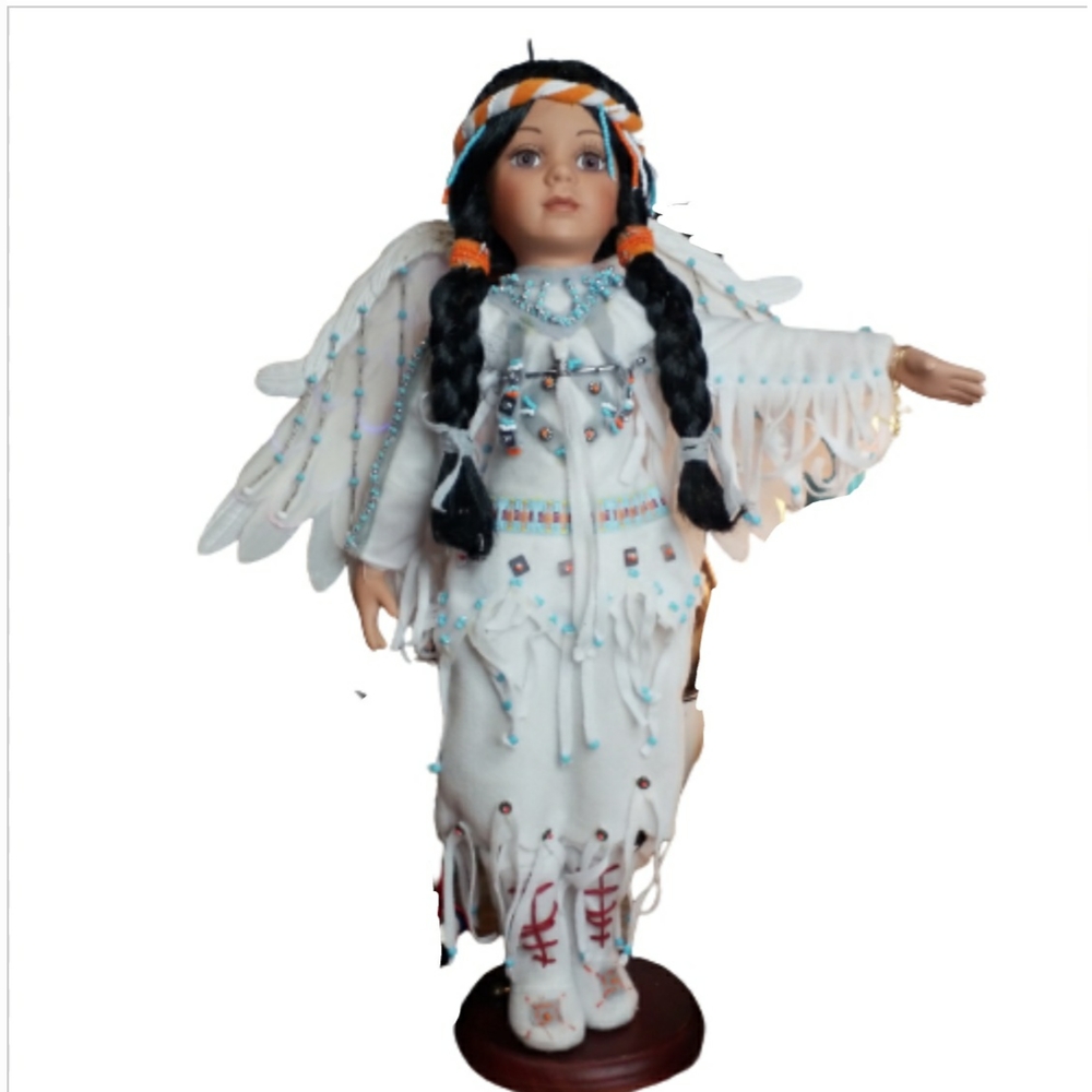 Gorgeous Navajo porcelain angel